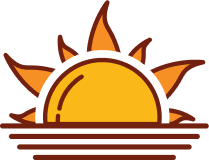 graphic image of a sun