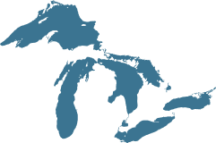 graphic of the great lakes